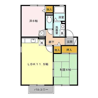 グランシャリオ AB【2階】の間取り