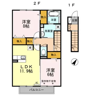 ゴールデン ヤード【2階】の間取り