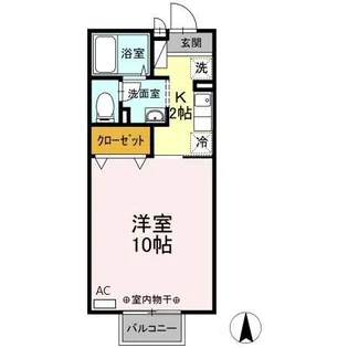 グランシャリオ AB【2階】の間取り