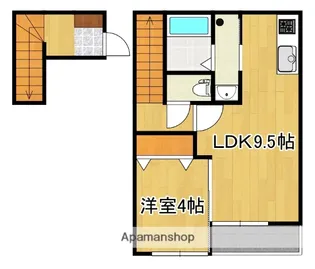 アテレーゼONE若宮【203号号室】の間取り