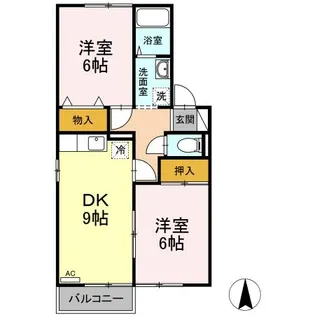 レジアス ABC【2階】の間取り