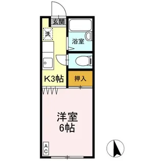 コスモガーデン【3階】の間取り