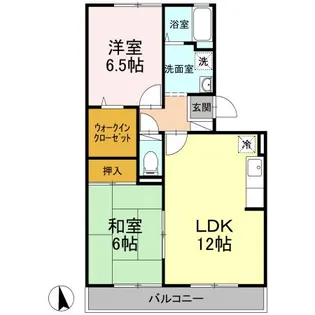グランドキャッスルGOMI B【2階】の間取り