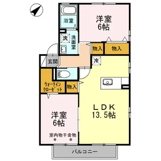 ルシーレ【2階】の間取り