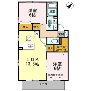 ルシーレ【1階】の間取り