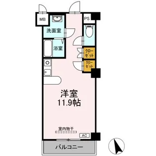 フェリオ甲府上石田【3階】の間取り
