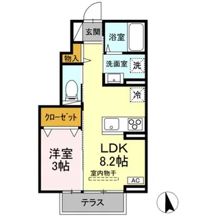 ヴィラ ベアテ【1階】の間取り