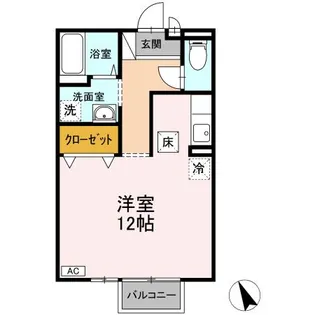 ウィルコート【1階】の間取り