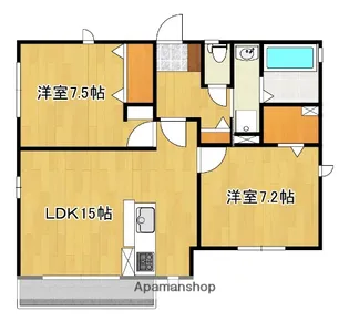 スピニッチ【2号号室】の間取り