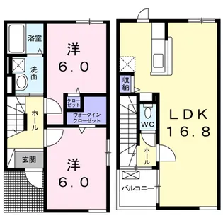 BROOK LORD【1階】の間取り