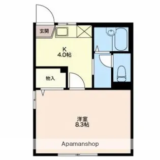 フレグランスあすかB【1階】の間取り