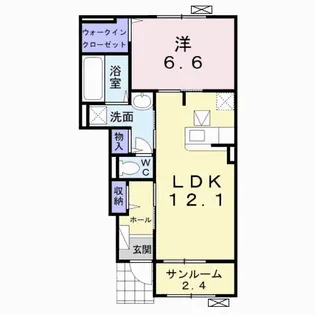 エトワールエスポ【1階】の間取り