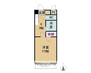 中村第12ビル【403号室】の間取り