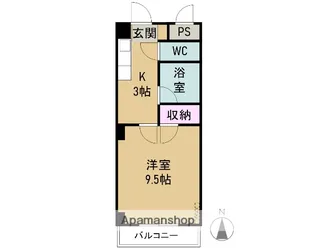 中村第12ビル【301号室】の間取り