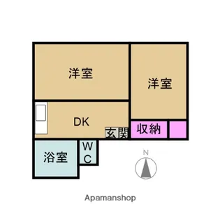 加藤ビル【3B号室】の間取り