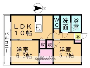 パストラルコート【2階】の間取り