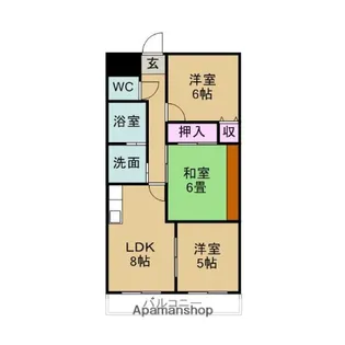 安八ハイツ【203号室】の間取り