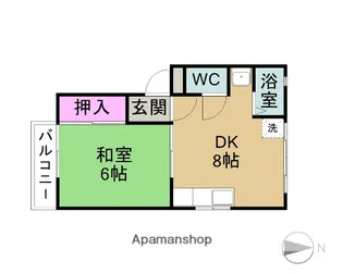 ハイツみどり【2階】の間取り