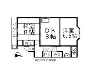 メゾンラネージュ【101号室】の間取り