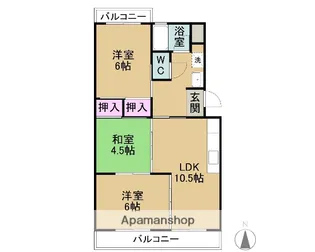 CHAINON(シェノン)(西之川町)【302号室】の間取り