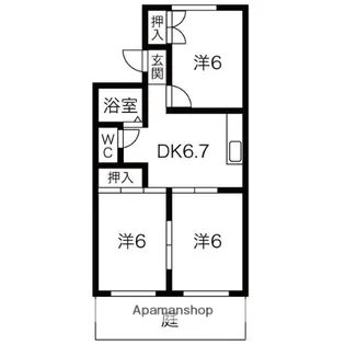 メゾンM1【1階】の間取り