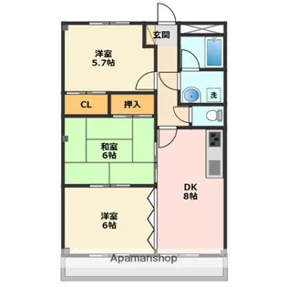 メイプルハウス【2階】の間取り