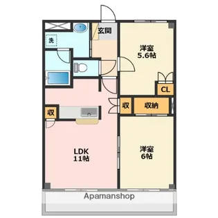アメニティパークC【3階】の間取り