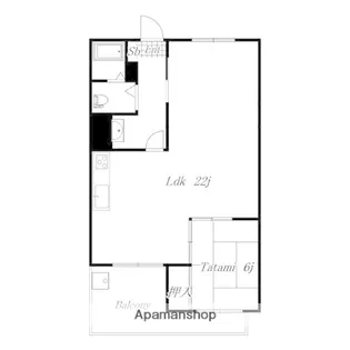 緑園第1サンコーポ(緑園)【2-F号室】の間取り