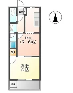 オリンピアC【00212号室】の間取り