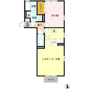 MEZONかとう【1階】の間取り