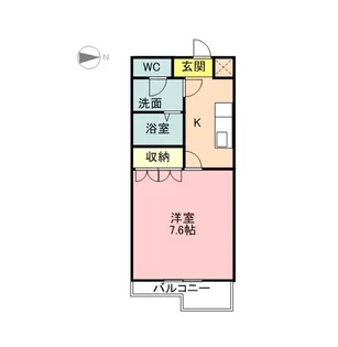 グレイスヴィラ花水木【2階】の間取り