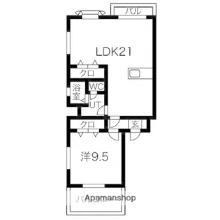 パールハイツトヨダ【403号室】の間取り