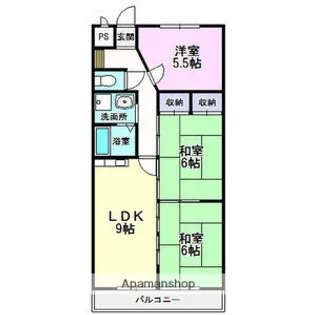 パークサイドHONDA【3階】の間取り
