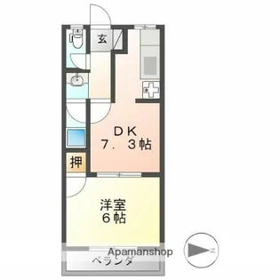 ラフォーレ556(河間町5丁目)【1階】の間取り