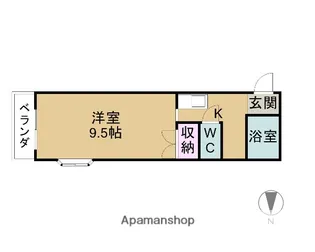 サンクレール【307号室】の間取り