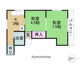 けいビル【201号室】の間取り