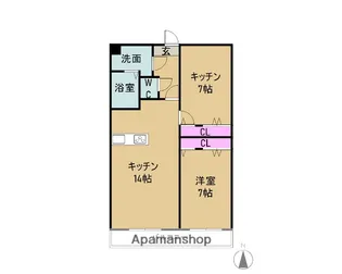 コンソート【3E号室】の間取り