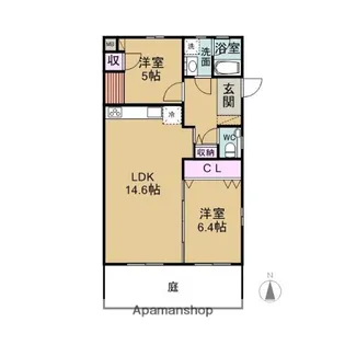 コンソート【1E号室】の間取り