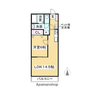 コーポシーズンA【202号室】の間取り