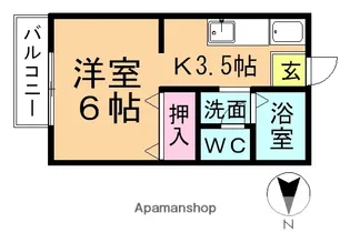 プログレス【D203号室】の間取り