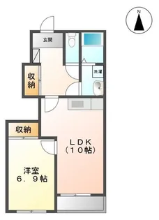 スカイ・ピース【1階】の間取り