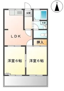 コーポラスN&A【A203号室】の間取り
