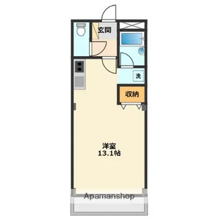 ウィートハウス【203号室】の間取り