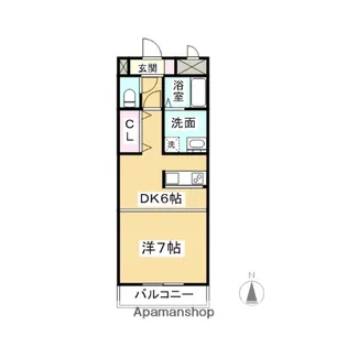 ルミエール青山8【105号室】の間取り