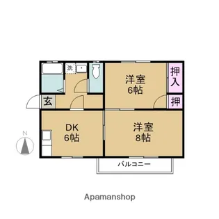 レジデンスサトウ【103号室】の間取り