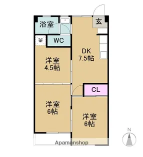 田辺第2ビル【1階】の間取り