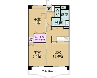 セレーナ福田【2階】の間取り