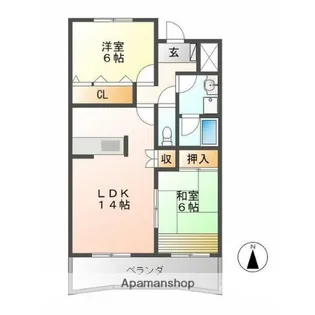 H・FIELD11【6階】の間取り