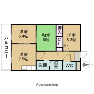 メゾン・ド・SWEETⅠ(東前2丁目)【2階】の間取り