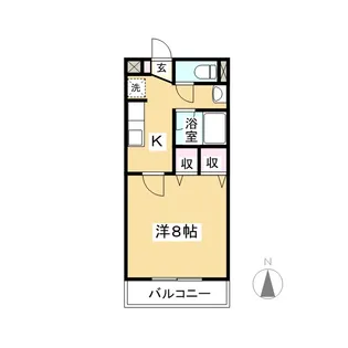 SUN FLOWER 正木Ⅰ【2階】の間取り